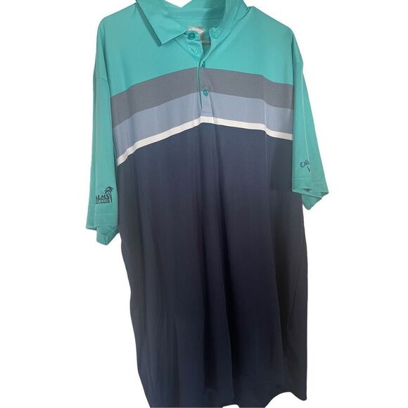 Callaway Men's Multi-Color Short-Sleeve Polo Shirt Double Extra Large - Picture 1 of 10